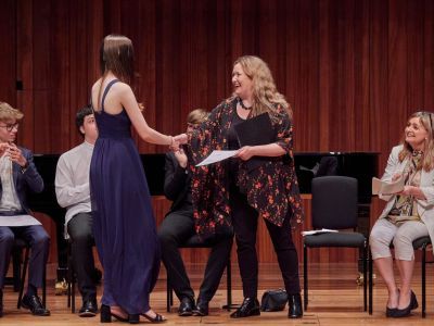 Lutine Prize - Kendra Barron, 2024 winner with Alison Mears